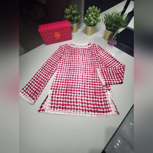 TORY BURCH Superbe et impeccable haut à manches longues avec broderies - Picture 7 of 8